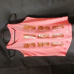 "One of a kind" sleeveless tee sz 14